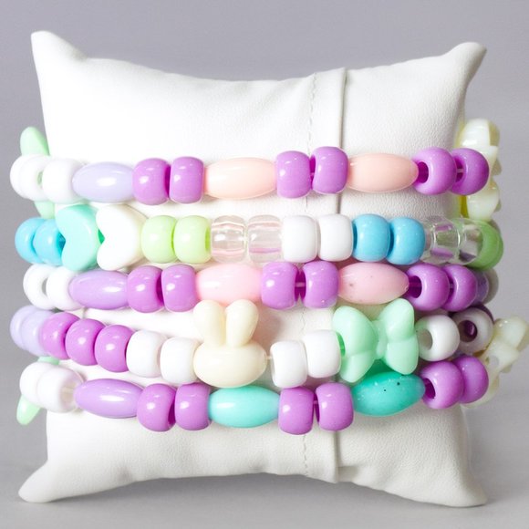 LASR Magical Pixie 5PC Stacked Rave Kandi Bracelet - Picture 3 of 3